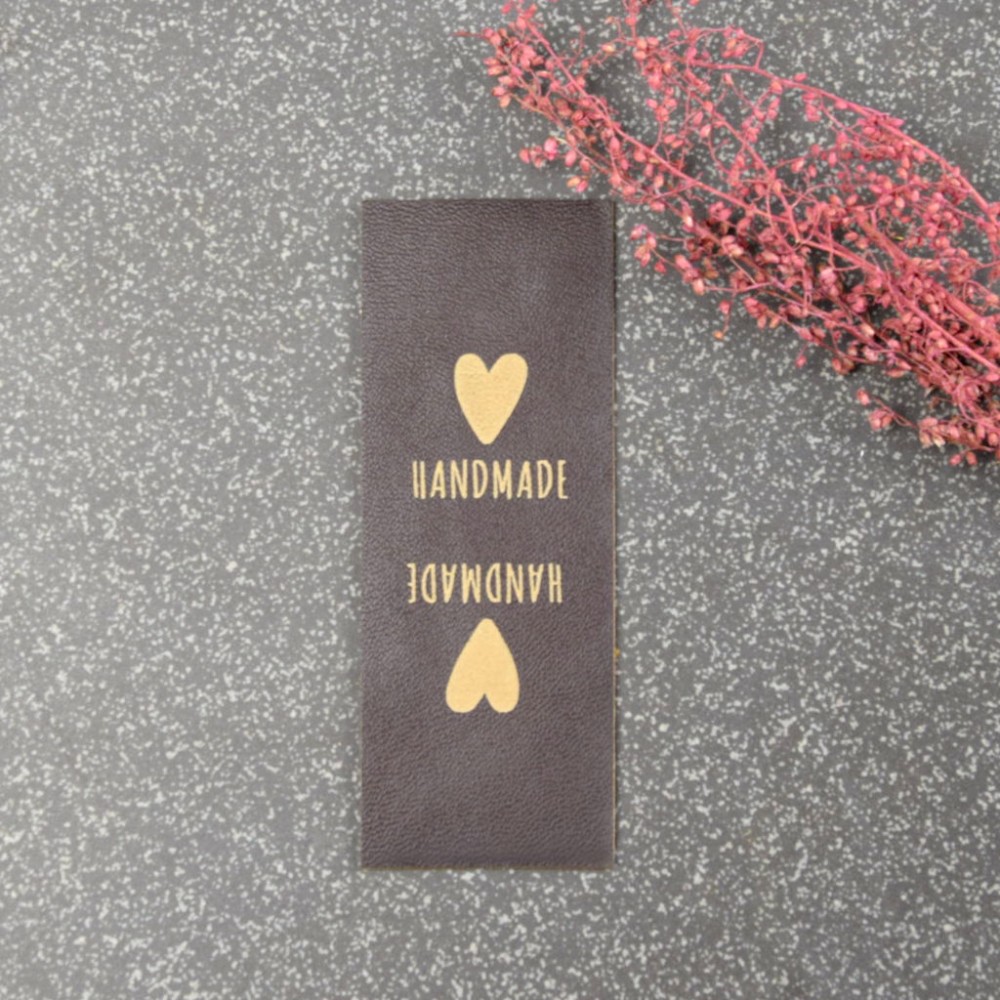 Knick-Label Handmade braun