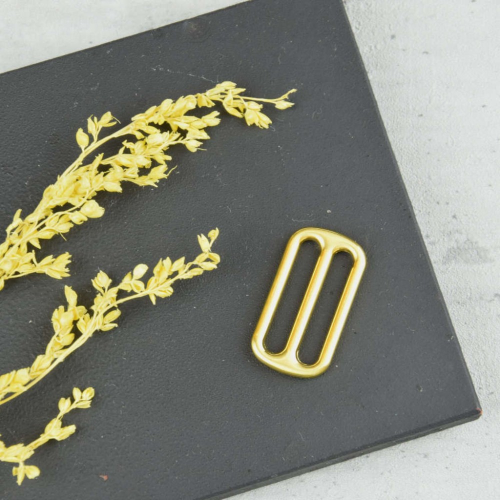 Gurtversteller gold 25mm matt